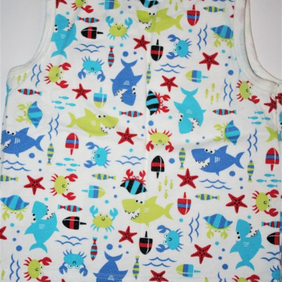🦈18M Shark Ocean Crab Animals Fish Tank Top Cute! - Picture 4 of 7